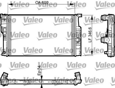 VALEO 735464 Радиатор охлаждения двигателя  для BMW 4 (Бмв 4)