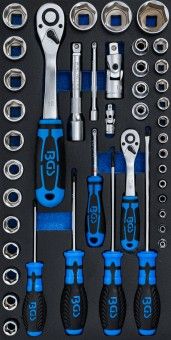 Schaumstoffeinlage, Sortimentskasten