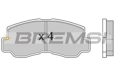 Комплект тормозных колодок, дисковый тормоз BREMSI BP2508 для MITSUBISHI L300