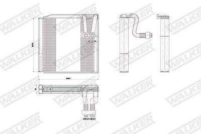 VERDAMPFER KLIMAANLAGE WALKER WEV00057 7