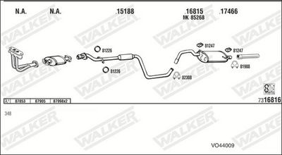 Изпускателна система WALKER VO44009