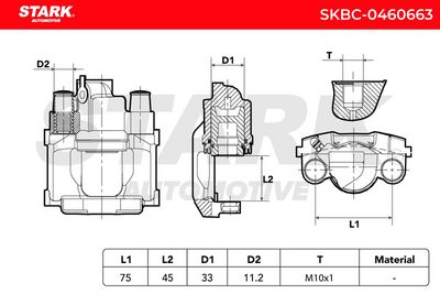 спирачен апарат STARK SKBC-0460663