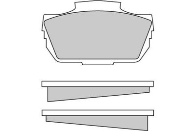 Комплект тормозных колодок, дисковый тормоз E.T.F. 12-0030 для SAAB 95