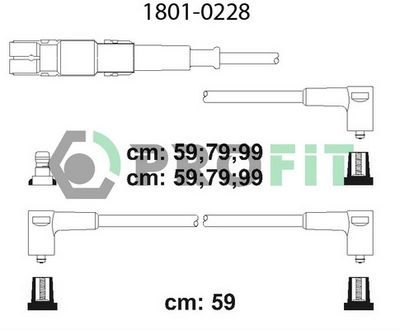 Комплект проводов зажигания PROFIT 1801-0228 для VW CORRADO
