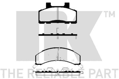 Комплект тормозных колодок, дисковый тормоз NK 229205 для BUICK ELECTRA