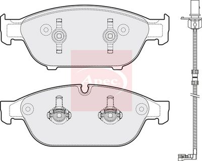 APEC Brake Pad Set, disc brake PAD1810
