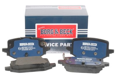 комплект спирачно феродо, дискови спирачки BORG & BECK BBP3008