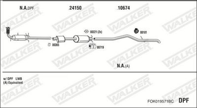 SISTEM DE ESAPAMENT WALKER FOK019571BC