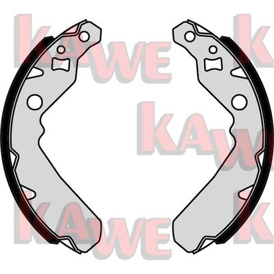 KAWE 09390 Ремкомплект барабанных колодок  для DAIHATSU CUORE (Дайхатсу Куоре)