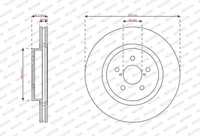 BREMSSCHEIBE FERODO DDF2863C