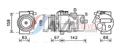COMPRESOR CLIMATIZARE AVA Clever Choice KAK216