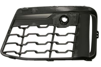 Voorbumper afdekking Voor Rechts (met parkeersensor gaten, plastic, zwart, M-PAKIET) past: BMW X1 F48 09.15-07.19