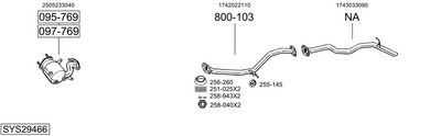 Изпускателна система BOSAL SYS29466