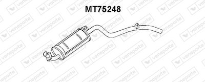 Глушитель выхлопных газов конечный VENEPORTE MT75248 для MITSUBISHI PAJERO