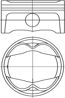 Поршень MAHLE 503 PI 00101 002 для PORSCHE 911