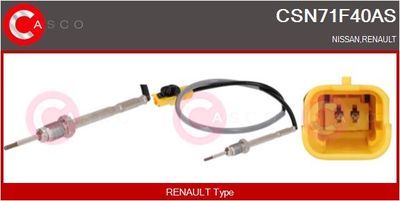 SENZOR TEMPERATURA GAZE EVACUARE