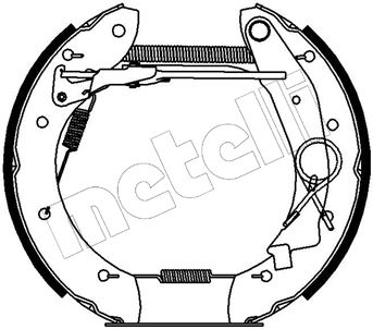 METELLI 51-0140 Ремкомплект барабанных колодок  для PROTON JUMBUCK (Протон Жумбукk)
