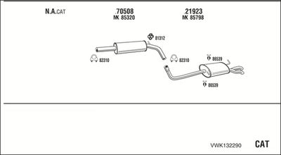 ABGASANLAGE WALKER VWK132290