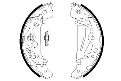 BOSCH Bremsbackensatz