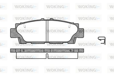 WOKING P2763.00 Тормозные колодки и сигнализаторы  для LEXUS LS (_F1_) 400 (UCF10)
