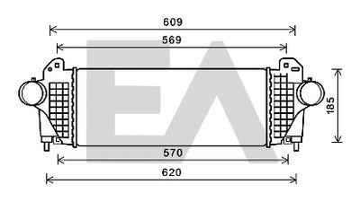Интеркулер EACLIMA 36A03006 для ALFA ROMEO 4C