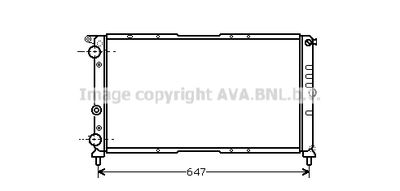 Радиатор, охлаждение двигателя AVA QUALITY COOLING FT2142 для FIAT PUNTO