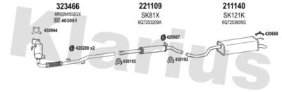 Układ wydechowy KLARIUS 780237E