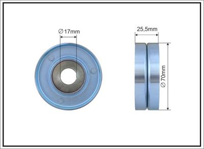 Tensioner Pulley, V-ribbed belt 255-00