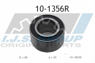IJS GROUP 10-1356R Подшипник ступицы  для NISSAN MICRA II (K11) 1.0 i 16V