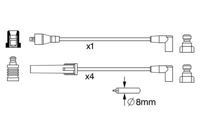 BOSCH Zündleitungssatz