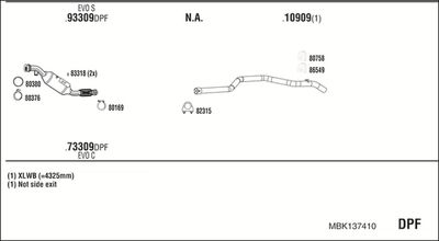 Układ wydechowy WALKER MBK137410