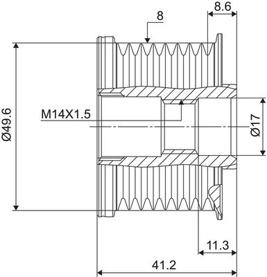 SISTEM ROATA LIBERA GENERATOR VALEO 588101 2