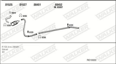 Изпускателна система WALKER RE10022
