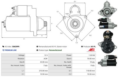 STARTER AS-PL S0629PR 4