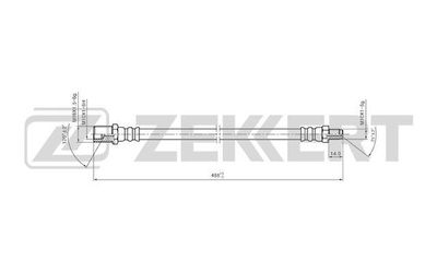 Тормозной шланг ZEKKERT BS-9419 для IVECO DAILY