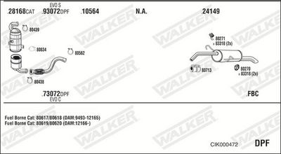 SISTEM DE ESAPAMENT WALKER CIK000472