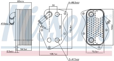ÖLKüHLER MOTORöL NISSENS 90809 4