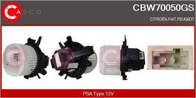 vnitřní ventilátor CASCO CBW70050GS