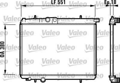 VALEO 732886 Крышка радиатора  для PEUGEOT 206 (Пежо 206)