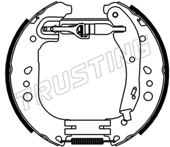 TRUSTING 6546 Ремкомплект барабанных колодок  для VW T-CROSS (Фольцваген Т-кросс)
