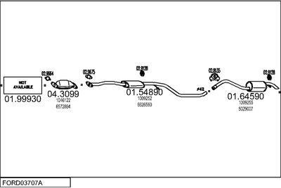 SISTEM DE ESAPAMENT MTS FORD03707A001095