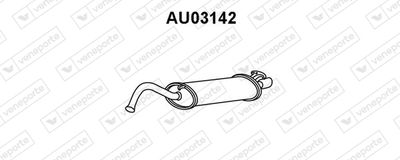 VENEPORTE AU03142 Глушитель выхлопных газов  для AUDI A6 (Ауди А6)