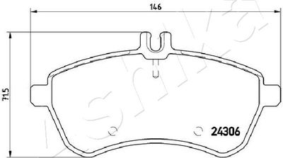 Brake Pad Set, disc brake 50-00-0511