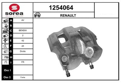 BREMSSATTEL SNRA 1254064