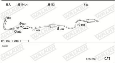 Изпускателна система WALKER FO31318