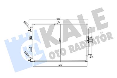 KALE OTO RADYATÖR 357380 Радиатор кондиционера  для FORD  (Форд Фокус)
