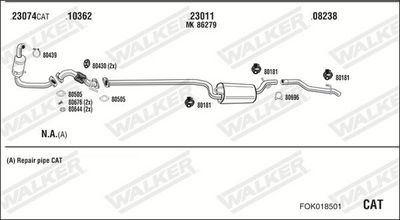Изпускателна система WALKER FOK018501