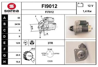 STARTER SNRA FI9012