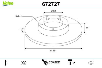 DISC FRANA VALEO 672727