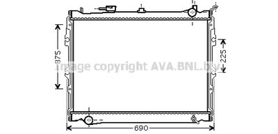 Радиатор, охлаждение двигателя AVA QUALITY COOLING MZ2191 для MAZDA MPV